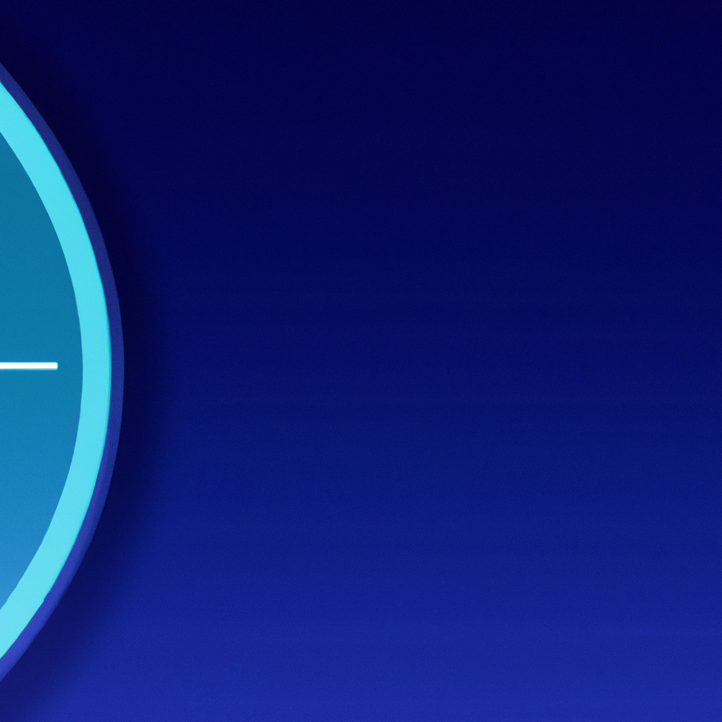 Modern minimalist time management hero banner with blue and teal gradient and subtle clock shapes